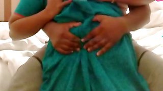 Hot Married Bhabhi Boobs Pressing