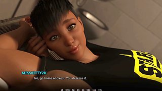Misskitty2k takes part in a wild anime threesome with brassieres involved