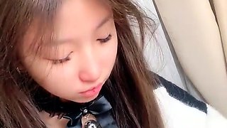 Amateur asian teen licks ass and sucks cock