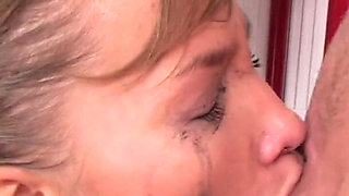 Karlie got her first extreme deepthroat session