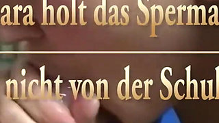 Young Student Chiara Gets the Sperm From the Director