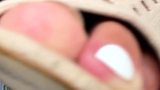 Foot fetish Close up feet and toes tease