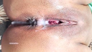 Virgin Teen First Time Creampie - Broken Condom Accident with Hot Brunette Amateur