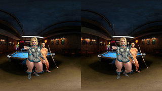 Emma Frost Fucking in the Pool Hall