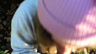 Amateur German cougar gives blowjob and rides a young cock