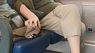 Crossed Legs Orgasm on a Train