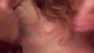 Amateur Anal Gangbang with Hot Chick Swallowing Cum