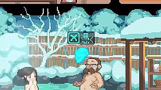Yukiya Hot Spring the Waters of Fertility Hentai Game Ep.3 Onsen Cuckold Orgy!