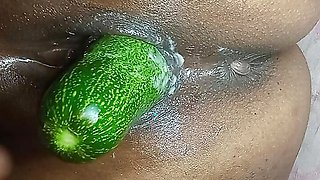 Bhabhi cucumber fuck. She was squirting, all time