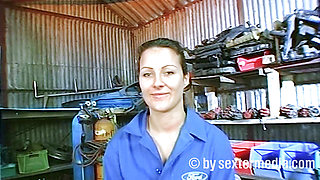 Garage Strip Clips and Pussy Masturbation