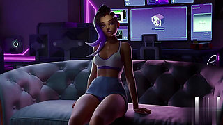 Dva sombra getting fucked hard with moster cock blowjob sex fuck