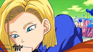 Dragon Ball androids get creampied in this wild hentai fantasy