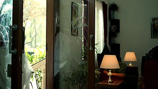 Indian pair celebrating their anniversary in bedroom