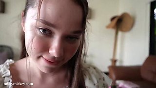 Hot Stepsister Gets Vibrator Gift - Rough Fuck & Deep Throat with Arina Love