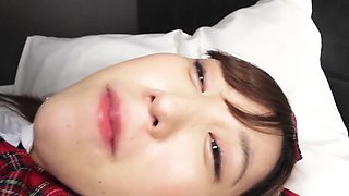 Japanese Brunette's Wild Passion in Bed Ignites