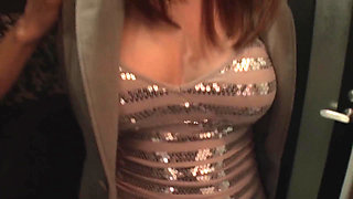 Japanese Cums Scene-3_busty Japanese Woman in Lingerie Enjoys a Group Bukkake