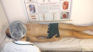Nurse Has Her First Patient with an Erect Penis!