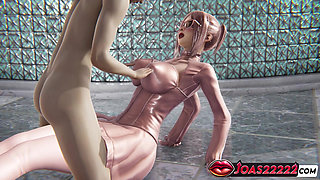 Carola Anime Girl With Big Tits In Pink 3D Hentai - Breast Massage POV, Wet Pussy Licking, Double Hole Masturbation Toys