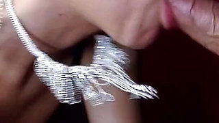 Hot blonde plays violin and seduces guy with big dick into sucking and anal fucking