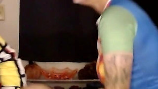 Lesbian Strapon Clown Cosplay Balloons Bouncing Tits Orgasm