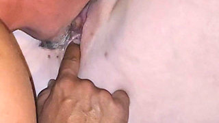 He Licks and Sucks My Clit to 2 Orgasms Then Fingers Me While I Use My Toy for a 3rd