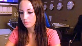 Naughty Teen Secretary on Webcam