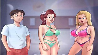 Summertime saga eve, hot chinese girl, humungous