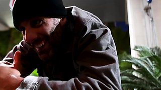 Showing perfect ass while riding an ATV