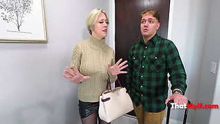 Busty STEP MOM Dee Williams Fucks Step Son When They Share A Bed During A Trip