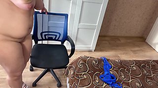 My Stepmom in Sexy Lingerie Stripped Naked and Caressed Her Pussy and Ass. Enjoy