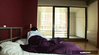 Glass dildo action with randy Candy Alexa from My Big Black Dick POV