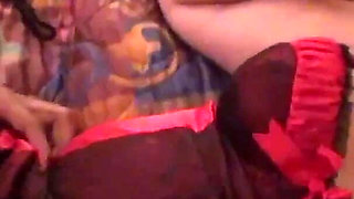 Big ass Latina in lingerie banged in her wet pussy