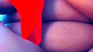 Masturbating