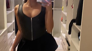 Latex Whore Shows You Her Tits