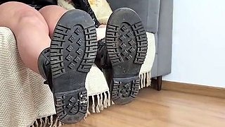 Goddess Kiffa Feet - Cuck Slave Cleans Kiffa Dirty Boots