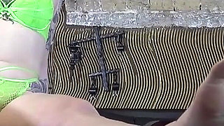 Wild Redhead MILF Watches as Her Friend Licks and Massages Her Feet