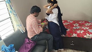 Indian Bhabhi Gets Fucked in Uniform After College Class - Parizadi