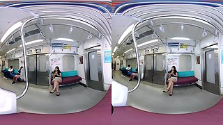 The Girl I Met On The Train Happens To Be My Naughty Coworker - Asian Office Girl Striptease