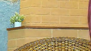 Slim Body and Red Hair Girl Gets Tricked and a... by Her Dildo on Webcam