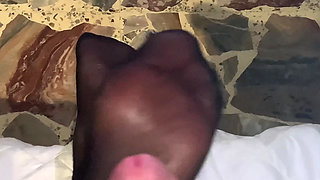 Cumming Soles of Feet to Secretary POV