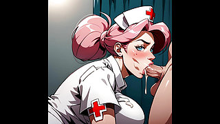 Nurse Jones teases and fuck patients with her big booty, thick thighs
