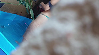 Vanessinha Sees Me Watching Her and Throws Her Clothes at Me