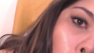 Latina BBW enjoys swallowing a big dick