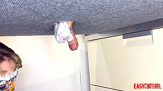 Mistress Shaves Her Slave's Balls on the Milking Board Easycbtgirl