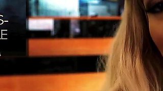Blonde Sluts Bridgette B and Natasha Marley Share Cock and Cum in Naughty Fishnet Orgy