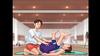 Steamy yoga session with my hot tutor in Summertime Saga