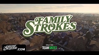 Lean teen steals cash and gets punished by her step-father