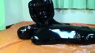 Femdom fetish mistresses fuck bdsm loser with strapon