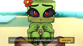 Minecraft Hentai Horny Craft - Part 9 - Creeper Boobjob by Loveskysan69