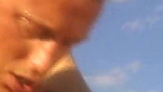 Morning Sex with Loud Moaning by the Pool